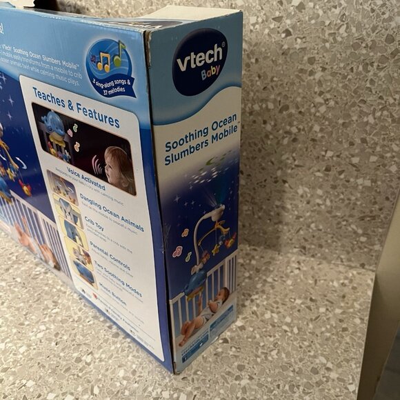 VTECH Baby Soothing Ocean Slumbers Mobile Sound Motion Lights Song OPEN BOX - Picture 7 of 14